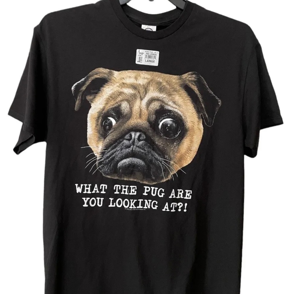 Pug Mens T-Shirt Size Large New